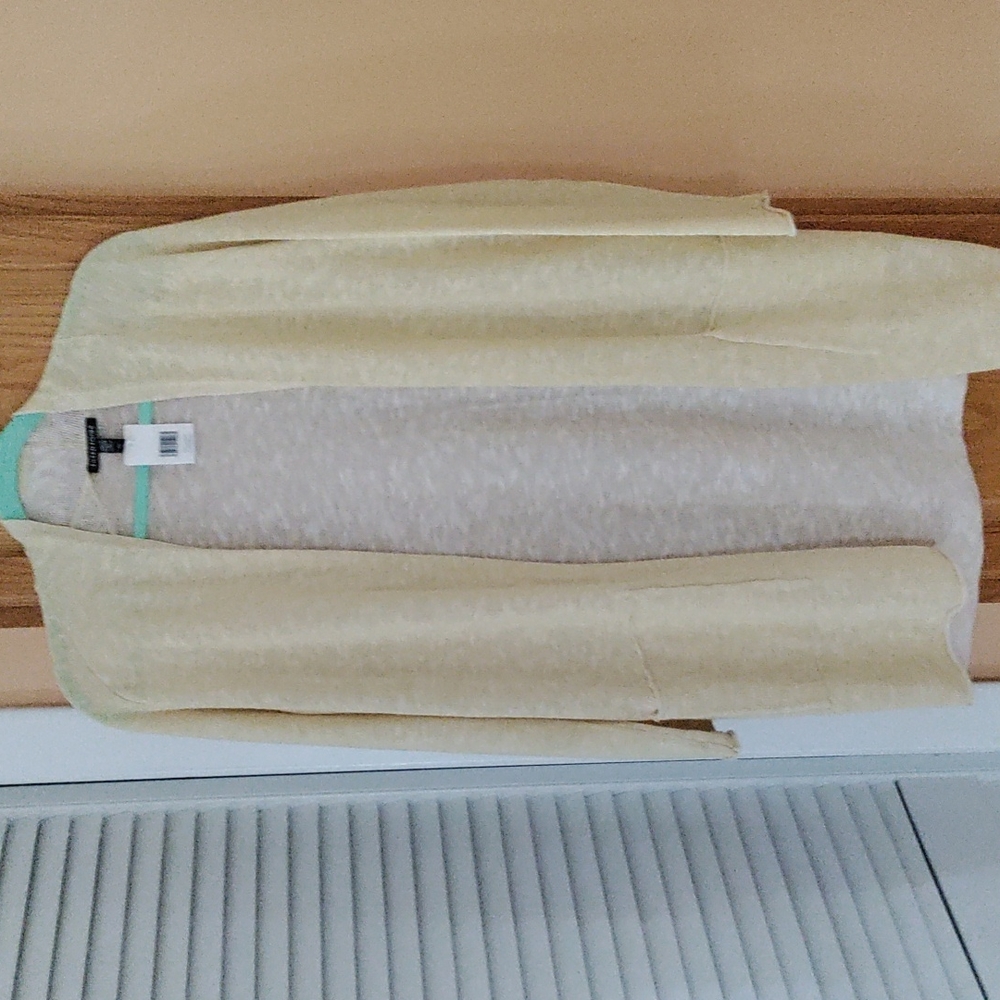 Eileen Fisher soft butter colored cardigan. New. Size small